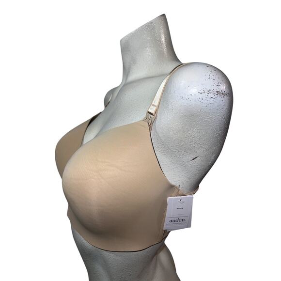 New Auden Women's Size 38DDD Peral Tan Wirefree Lightly Lined Nursing Bra NWT - Picture 3 of 7